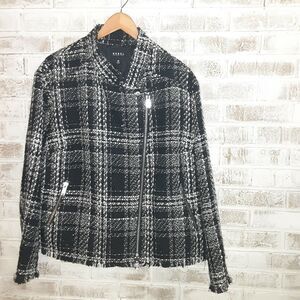 Rebel sz 3X "Black Beauty Tweed" Jacket NWT, Fringe details